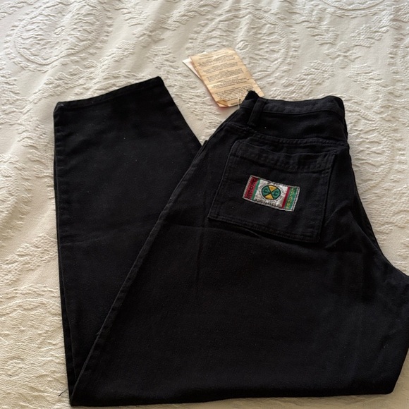 BNWT VINTAGE women’s Black Jeans by Cross Colours - Picture 12 of 15